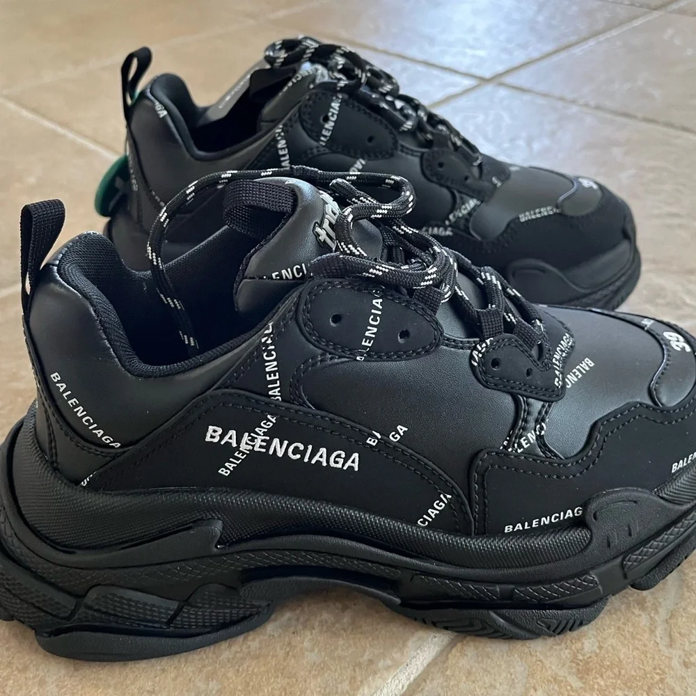 Balenciaga | Shoes | Balenciaga Triple S All Over Logo Size  display picture 1